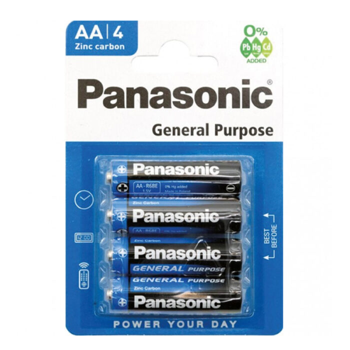 Panasonic Batteries Aa4 General Purpose Zinc Carbon - Image 1