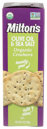 Miltons Cracker Olv Oil Sslt Org 6 Oz