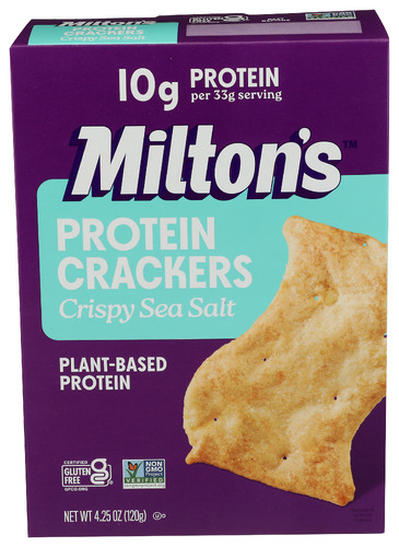 Miltons Cracker Sea Salt Protein 4.25 Oz