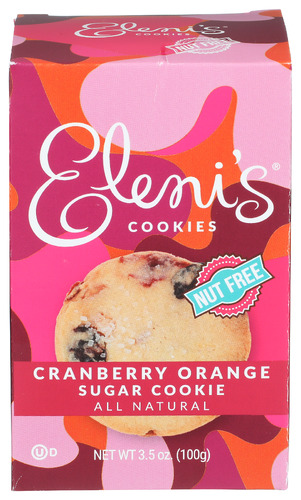 Elenis Cookies Cookie Crnbrry Orng Sgar 3.50 Oz