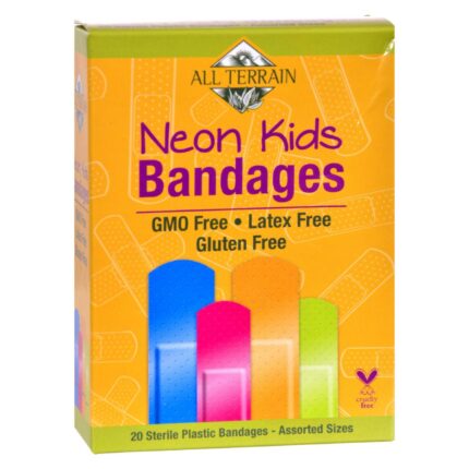 Alltrn Bandage,Kids,Neon 20 Ct