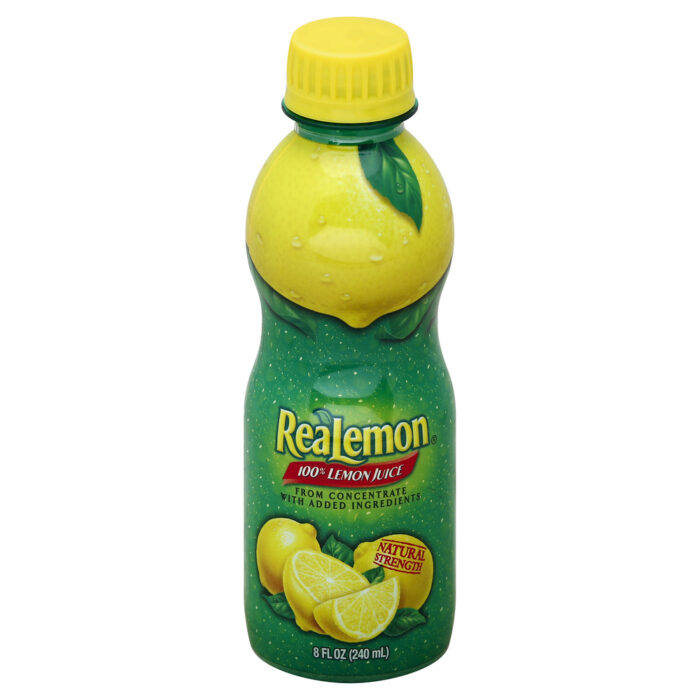 Realemon,  100% Lemon Juice Natural Strength From Concentrate, Case Of 12, 8 Fl Oz - Image 1