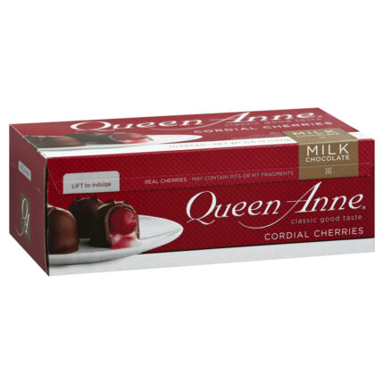 Queen Ann, Milk Chocolate Cordial Cherries, Case Of 36, 6.6 Oz