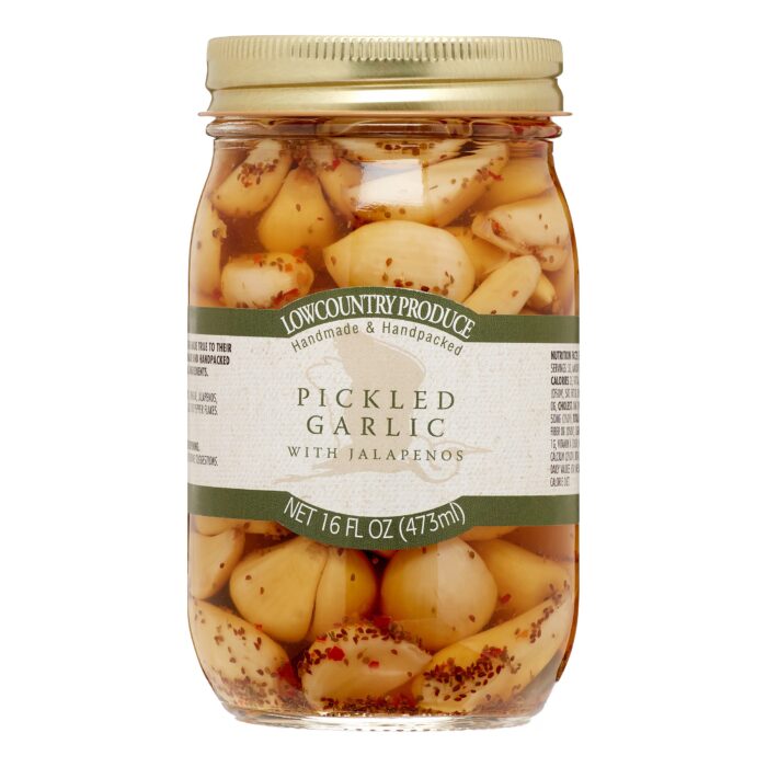 Locntr Garlic,Pickled W/Jalap 16 Fz - Image 1