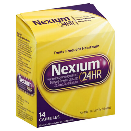 Nexium 24Hr, Acid Reducer, Capsules, Case Of 4, 14 Ct