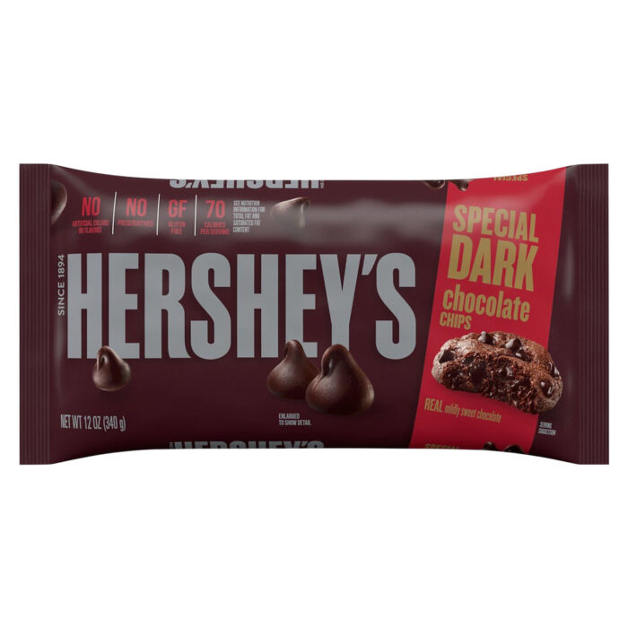 Hershey'S, Special Dark Mildly Sweet Chocolate Chips, Case Of 12, 12 Oz - Image 1
