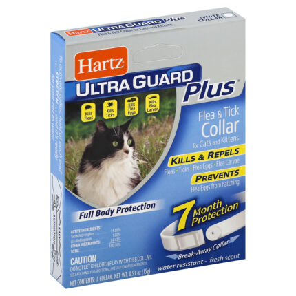 Hartz, Ultra Guard Plus Flea & Tick Collar For Cats Fresh Scent, Case Of 6, 1 Ct