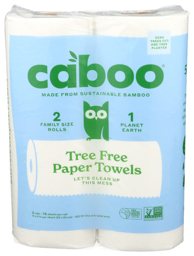 Caboo Towel Paper Roll 2Pk 75S 1 Ea