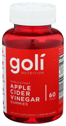 Goli Nutrition Apple Cider Vinegar Gmmy 60 Pc