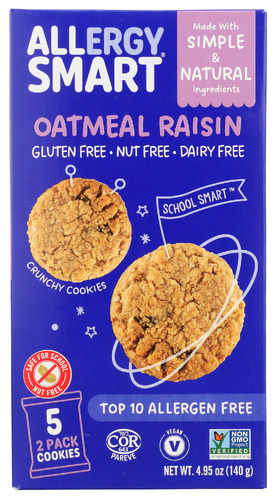 Allergy Smart Cookie Oatmeal Raisin 4.95 Oz
