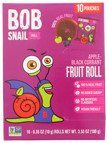 Bob Snail Fruit Rolls Appl Currant 10 Pk