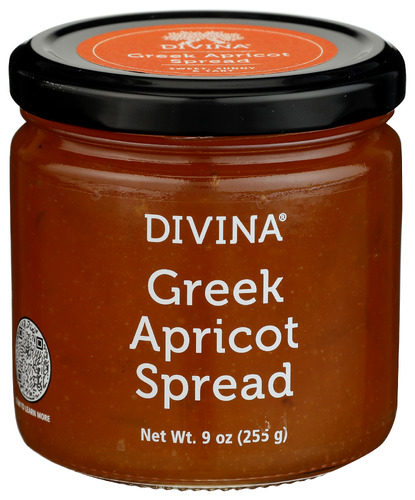 Divina Spread Greek Apricot 9 Oz