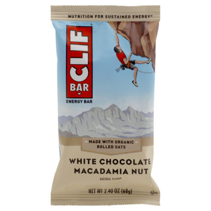 Clif Bar, Organic Energy Bar White Chocolate Macadamia Nut, Case Of 12, 2.4 Oz