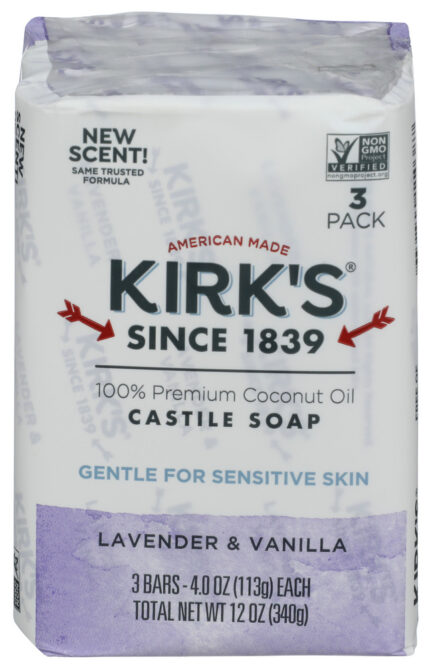 Kirks Soap Bar 3Pk Lav & Van 12 Oz