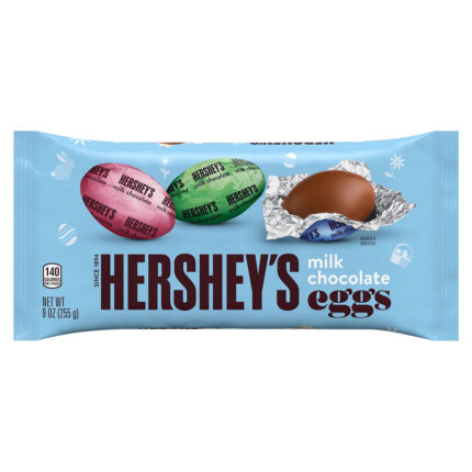 Hershey'S, Milk Chocolate Eggs Candy Easter Bag, Case Of 36, 9 Oz