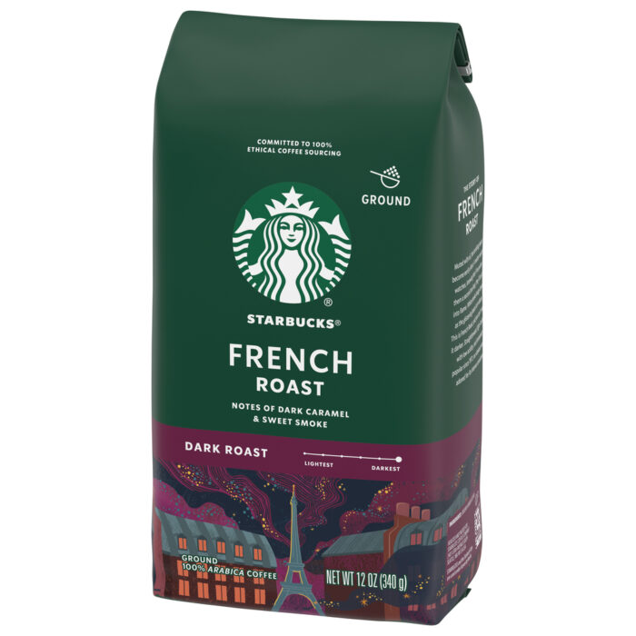 Starbucks, Ground Dark Roast French Roast Coffee, Case Of 6, 12 Oz - Image 1