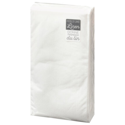 Sensations, 1 Ply White Ultra Blanc Napkins, Case Of 10, 20 Ct