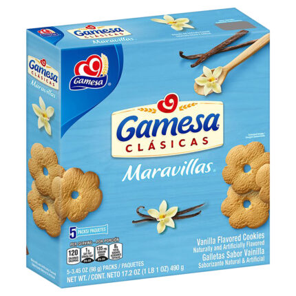 Gamesa, Maravillas Vanilla Flavored Cookies, Case Of 8, 17.2 Oz