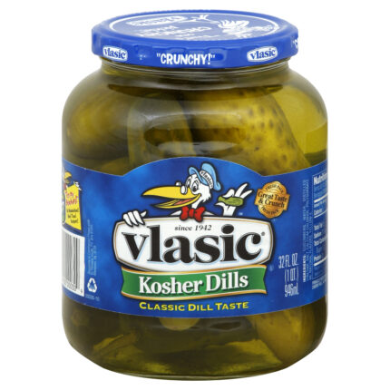 Vlasic, Kosher Dills, Case Of 6, 32 Fl Oz