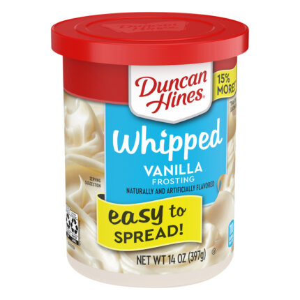 Duncan Hines, Whipped Vanilla Frosting, Case Of 8, 14 Oz