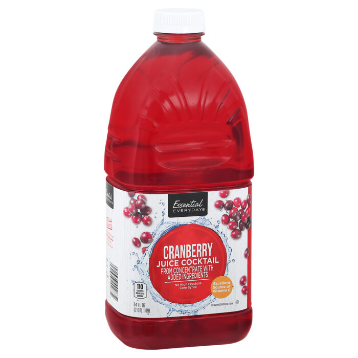Essential Everyday, Juice Cranberry Cocktail, Case Of 8, 64 Fl Oz - Image 1
