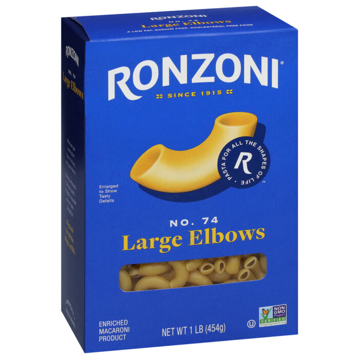 Ronzoni, Large Elbows Macaroni, Case Of 12, 1 Lb - Image 1