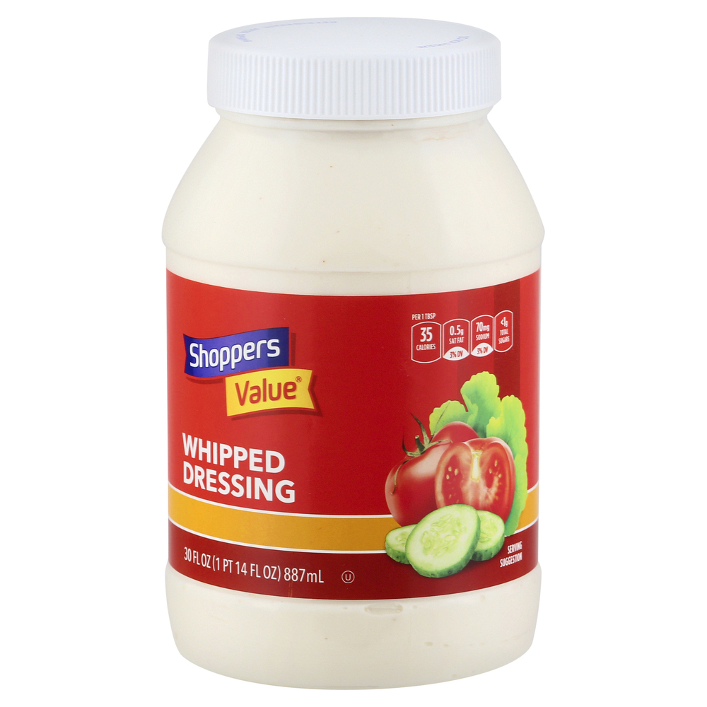 651091fdafac4f43b2a6ad4f2a6d290b3Fsize3D1000_Syndigo.jpg Shoppers Value, Whipped Dressing, Case Of 12, 30 Fl Oz - Image 1