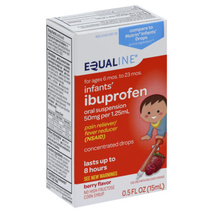 Equaline, Infants' Ibuprofen Oral Suspension Berry Flavor, Case Of 6, .5 Fl Oz
