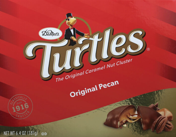 Demets, Turtles Caramel Nut Clusters Gift Box Original Pecans, Case Of 12, 6.4 Oz - Image 1