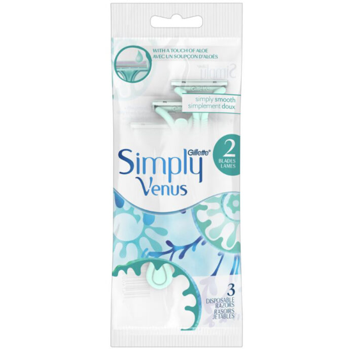 Gillette Razor 3 Ct Simply Venus 2 - Image 1