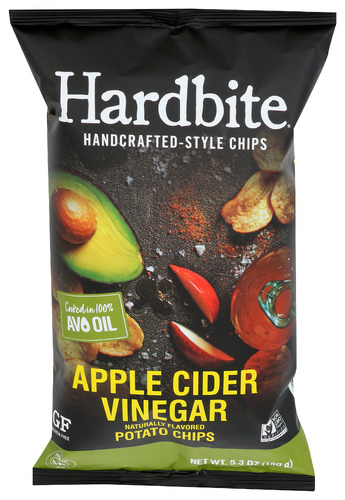 Hardbite Chips Ptato Apple Cid Vin 5.30 Oz