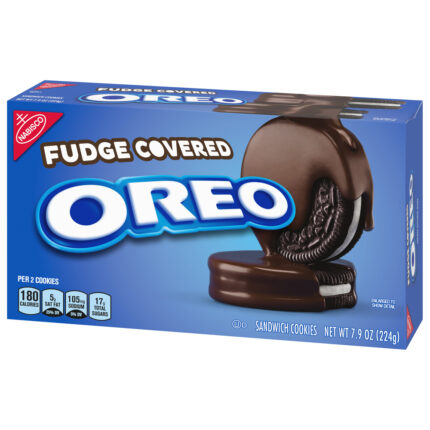 Oreo , Fudge Covered Cookie Sandwich, Case Of 12, 7.9 Oz