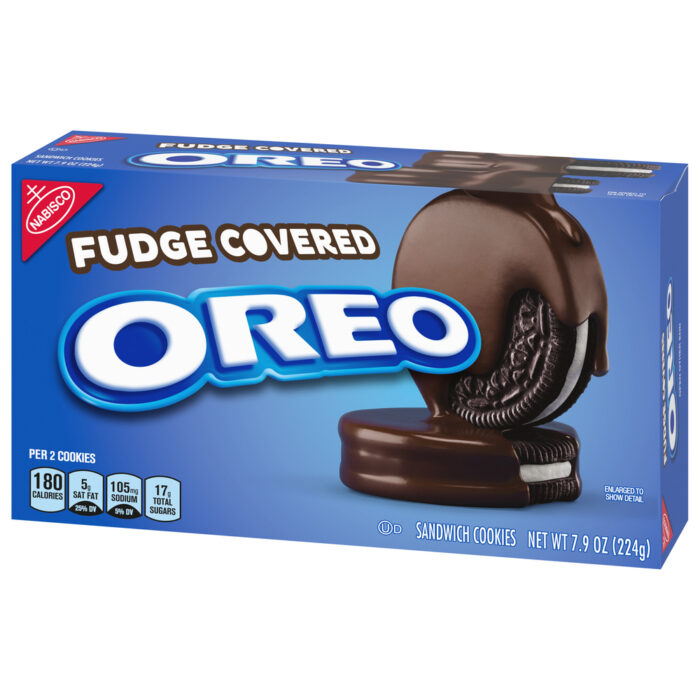 Oreo , Fudge Covered Cookie Sandwich, Case Of 12, 7.9 Oz - Image 1
