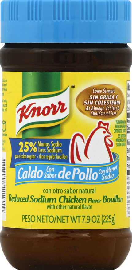 Knorr, Chicken Bouillon Reduced Sodium, Case Of 12, 7.9 Oz