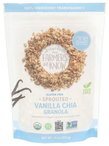 One Degree Granola Vanilla Chai Org 11 Oz