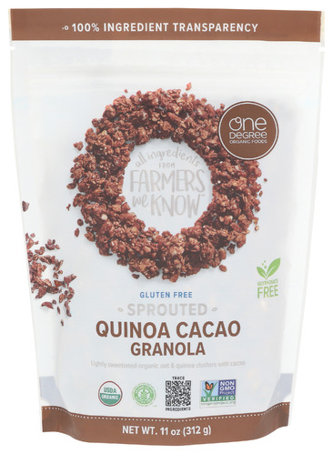 One Degree Granola Quinoa Cacao Org 11 Oz