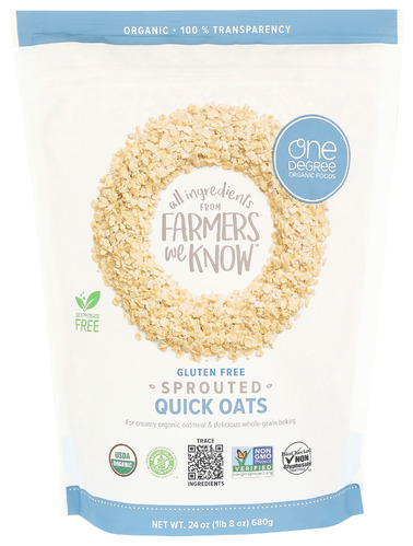 One Degree Oats Quick Sprouted Org 24 Oz