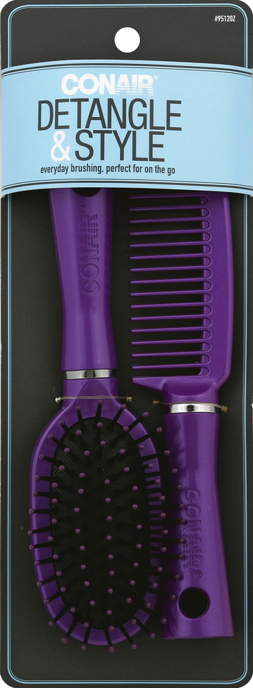 Conair, Brush And Comb Set, Case Of 3, 1 Ct