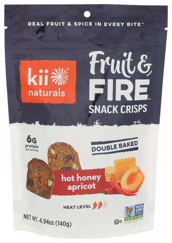 Kii Naturals Snack Crsp Ht Hny Aprict 4.94 Oz