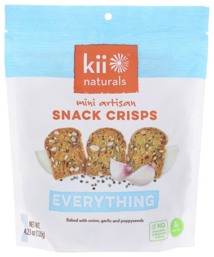 Kii Naturals Crisps Everything Snack 4.23 Oz