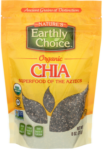 Natures Earthly Choice Seeds Chia Org 8 Oz