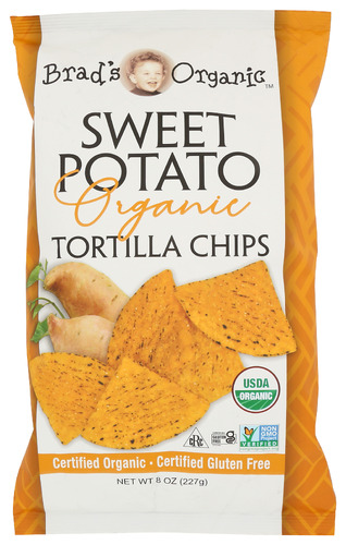Brads Organic Chips Swt Pto Tortilla Org 8 Oz