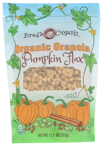 Brads Organic Granola Pumpkin Flax Org 11.50 Oz