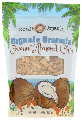 Brads Organic Granola Coconut Alm Chia 11.50 Oz