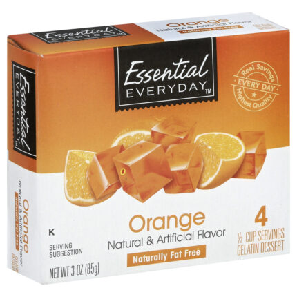 Essential Everyday, Gelatin Dessert Orange, Case Of 18, 3 Oz