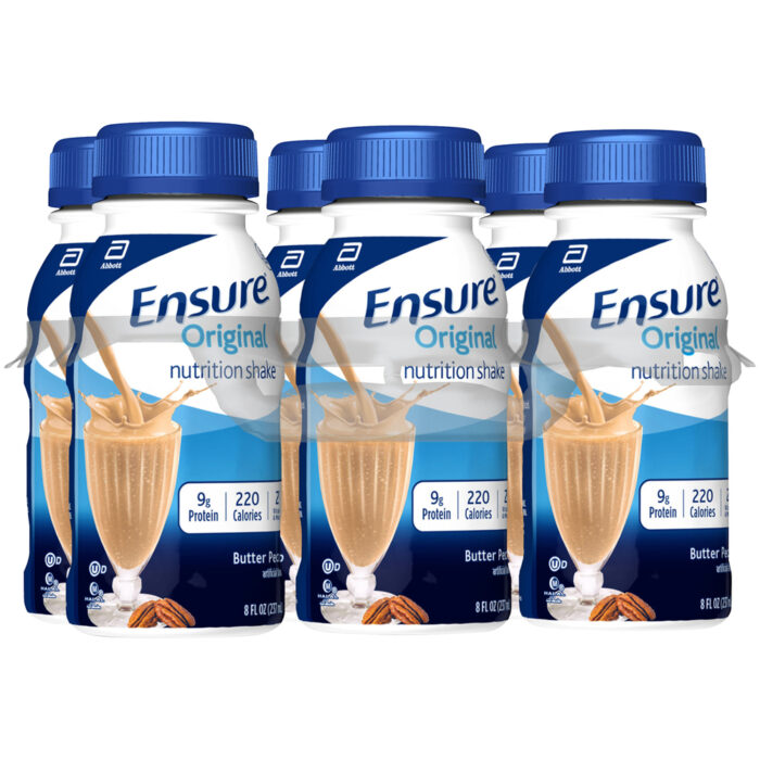 Ensure, Original Nutrition Shakes Butter Pecan 6/8 Fl Oz, Case Of 4, 48 Fl Oz - Image 1