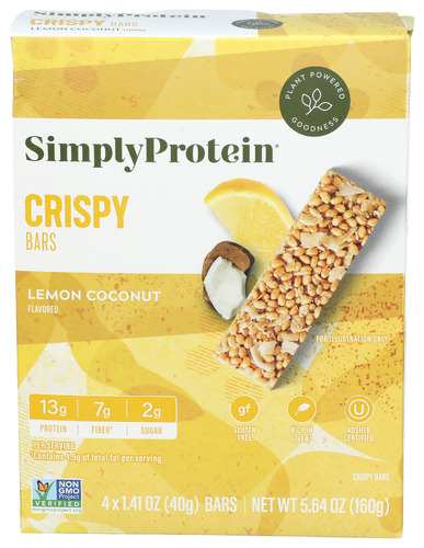 Simplyprotein Bar Snack Lemon Coco 4Pk 5.64 Oz