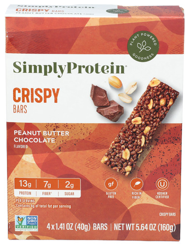 Simplyprotein Bar Snack Pnt Bt Choc 4P 5.64 Oz