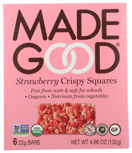 Madegood Rice Crispy Stwbry Square 4.68 Oz