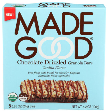 Madegood Bar Choc Drizzled Vanilla 4.20 Oz